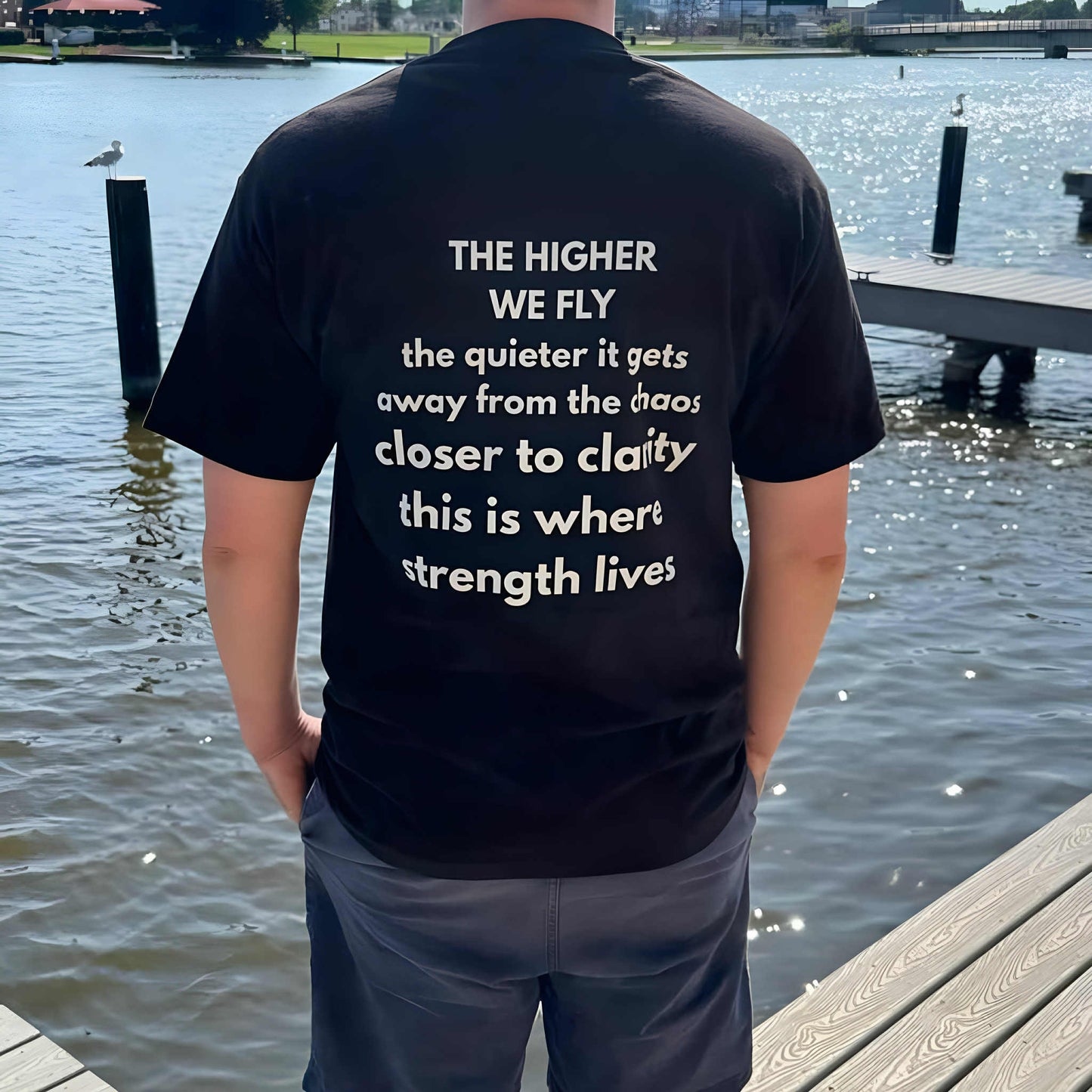 The "Higher We Fly" T shirt