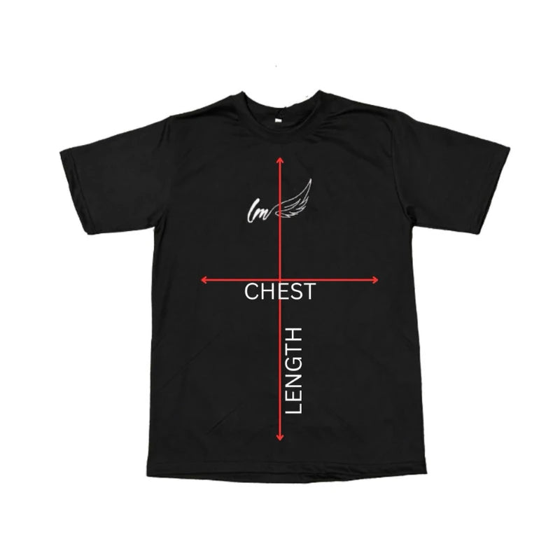 leaving mayhem logo shirt measurement